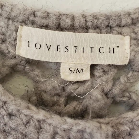 Lovestitch/Chunky Gray Cardigan - Picture 2 of 7